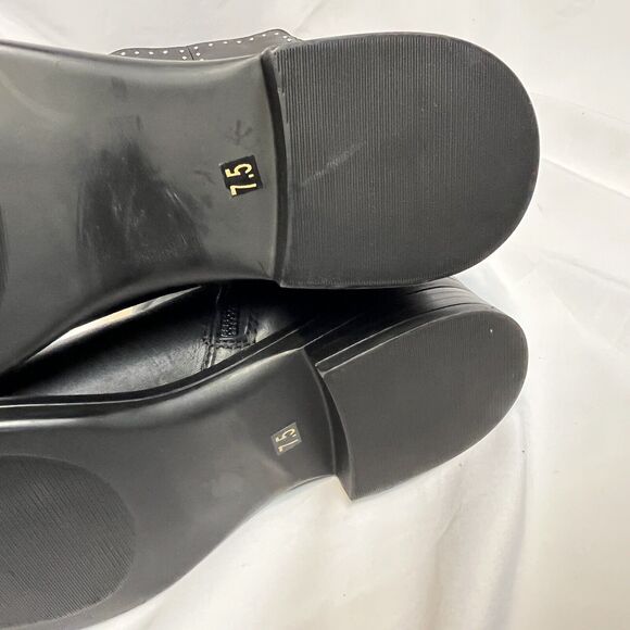 Steven Black Leather Riding Boot Size 7.5 NC-ZOE Knee High Natural Comfort - Picture 6 of 8